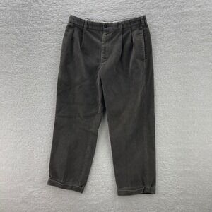 Vintage Brooks Brothers Pants Mens 34x28* Gray Elliot Corduroy Wide Wale Preppy